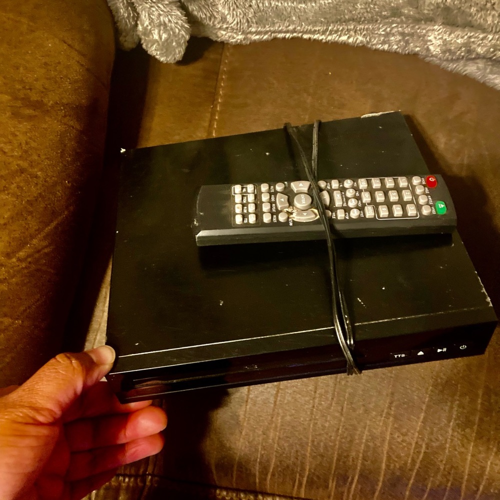 Black DVD Player with Remote
